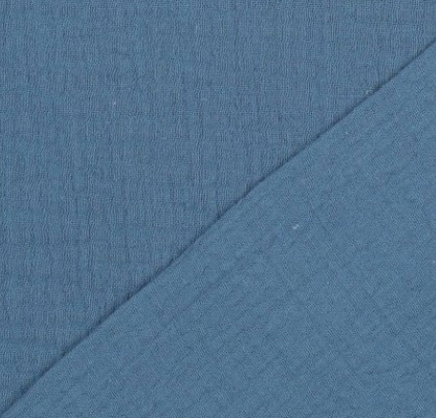 Musselin Indigo - Double Gauze - 100% Baumwolle