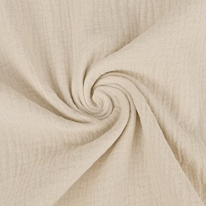 Musselin Sanftes Beige - Double Gauze - 100% Baumwolle