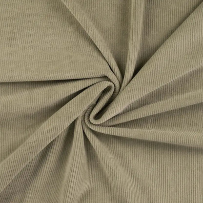 Stretch Cord-Jersey Pistazie - 78% Baumwolle 17% Poyester 5% Elastan
