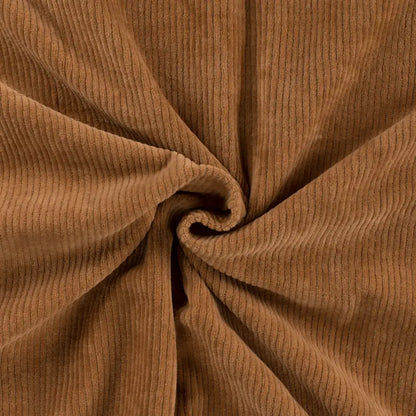 Stretch Cord-Jersey Cognac - 78% Baumwolle 17% Poyester 5% Elastan