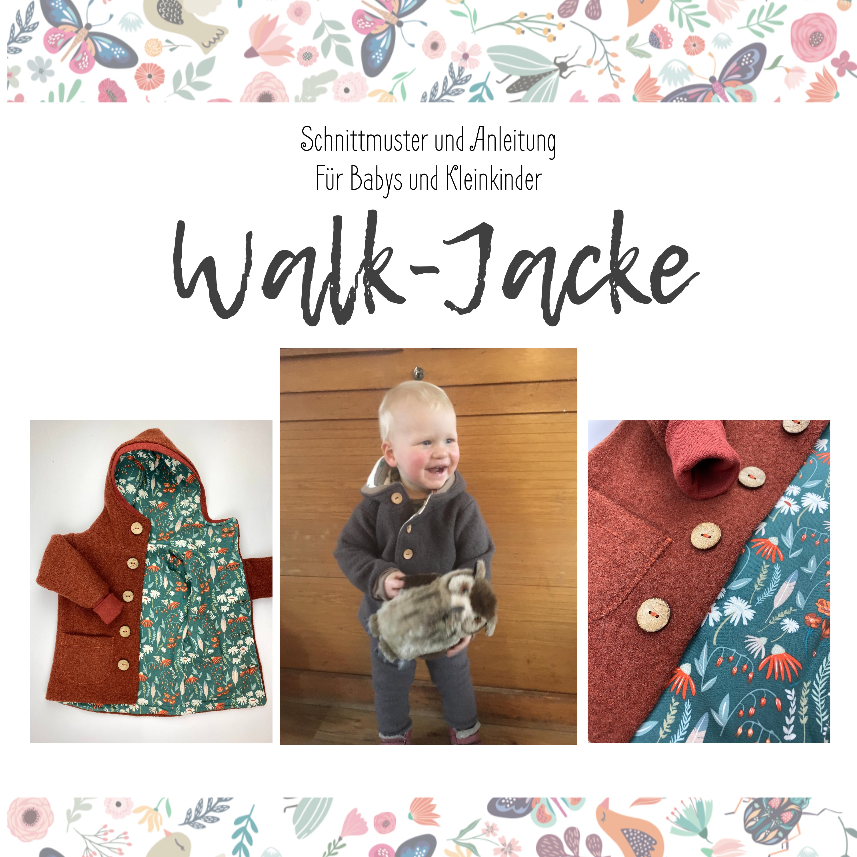 WALKJACKE - Papier-Schnittmuster