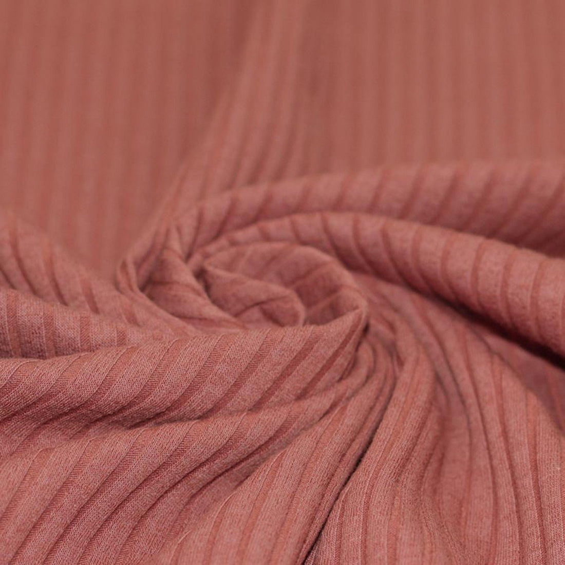 Clay Pink - Wide Rib Jersey