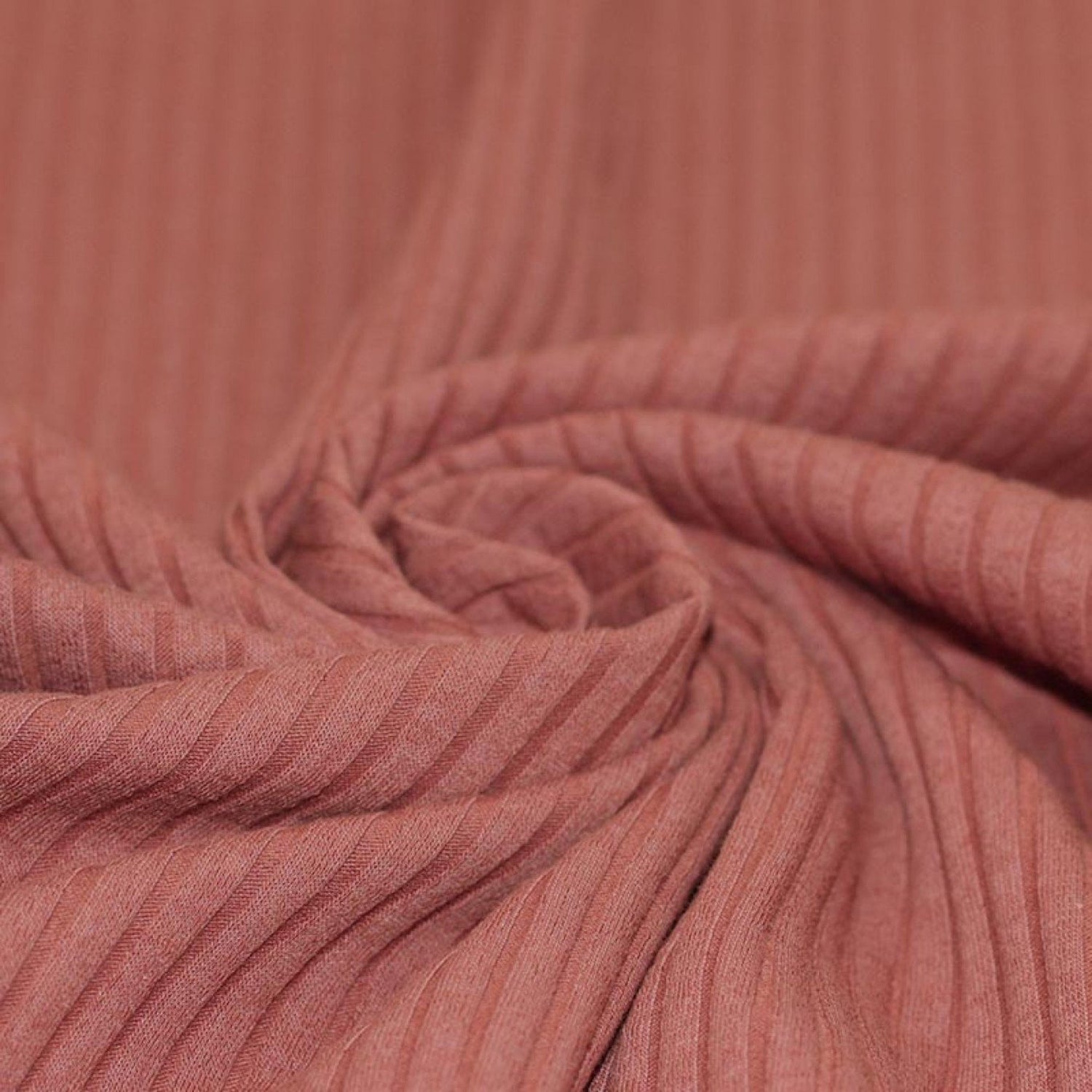 Clay Pink - Wide Rib Jersey