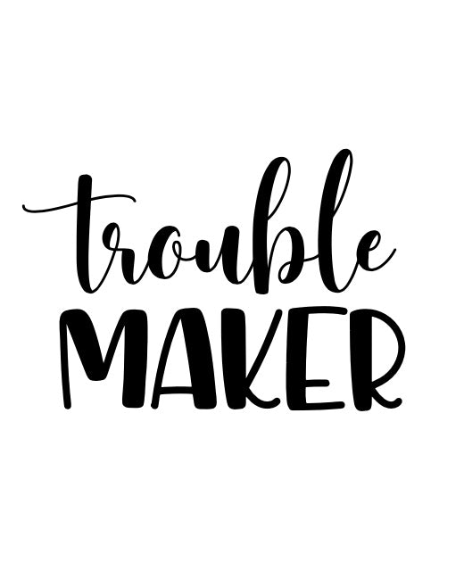 Trouble Maker kursiv - Label