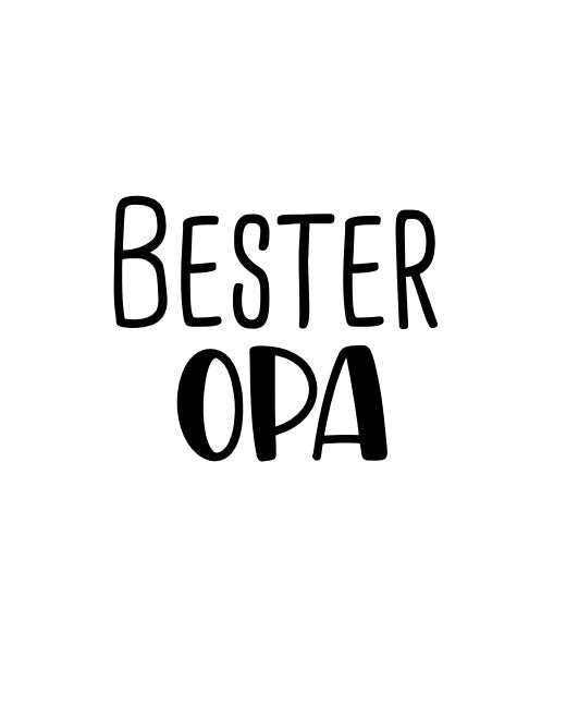 Bester Opa - Label