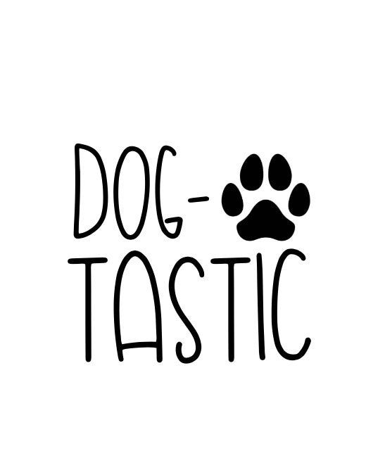 Dogtastic mit Tatze - Label