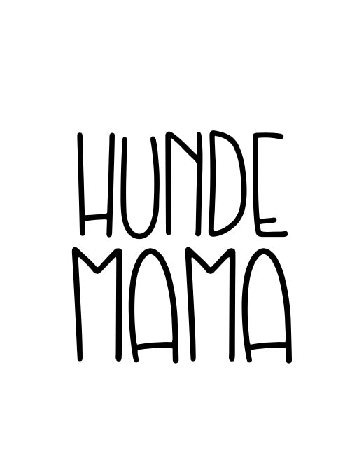 Hunde Mama - Label