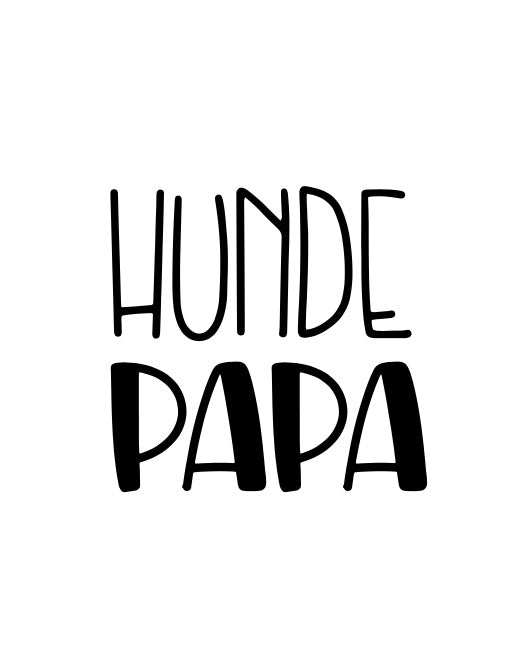 Hunde Papa fett - Label