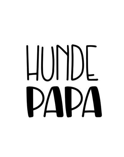 Hunde Papa fett - Label