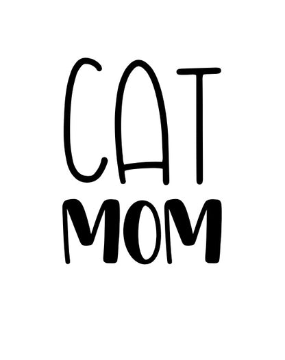 Cat Mom- Label