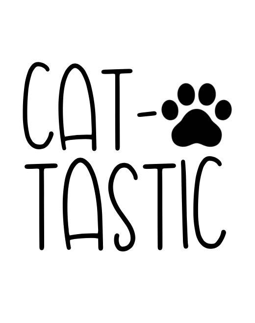 Cat-Tastic mit Tatze - Label