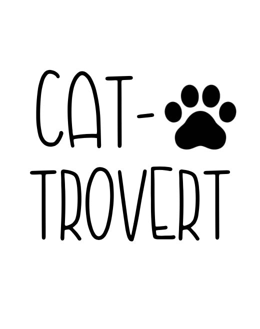 Cat-Trovert mit Tatze - Label