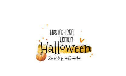 Halloween Edition - 100% Polyester Weiß - Label
