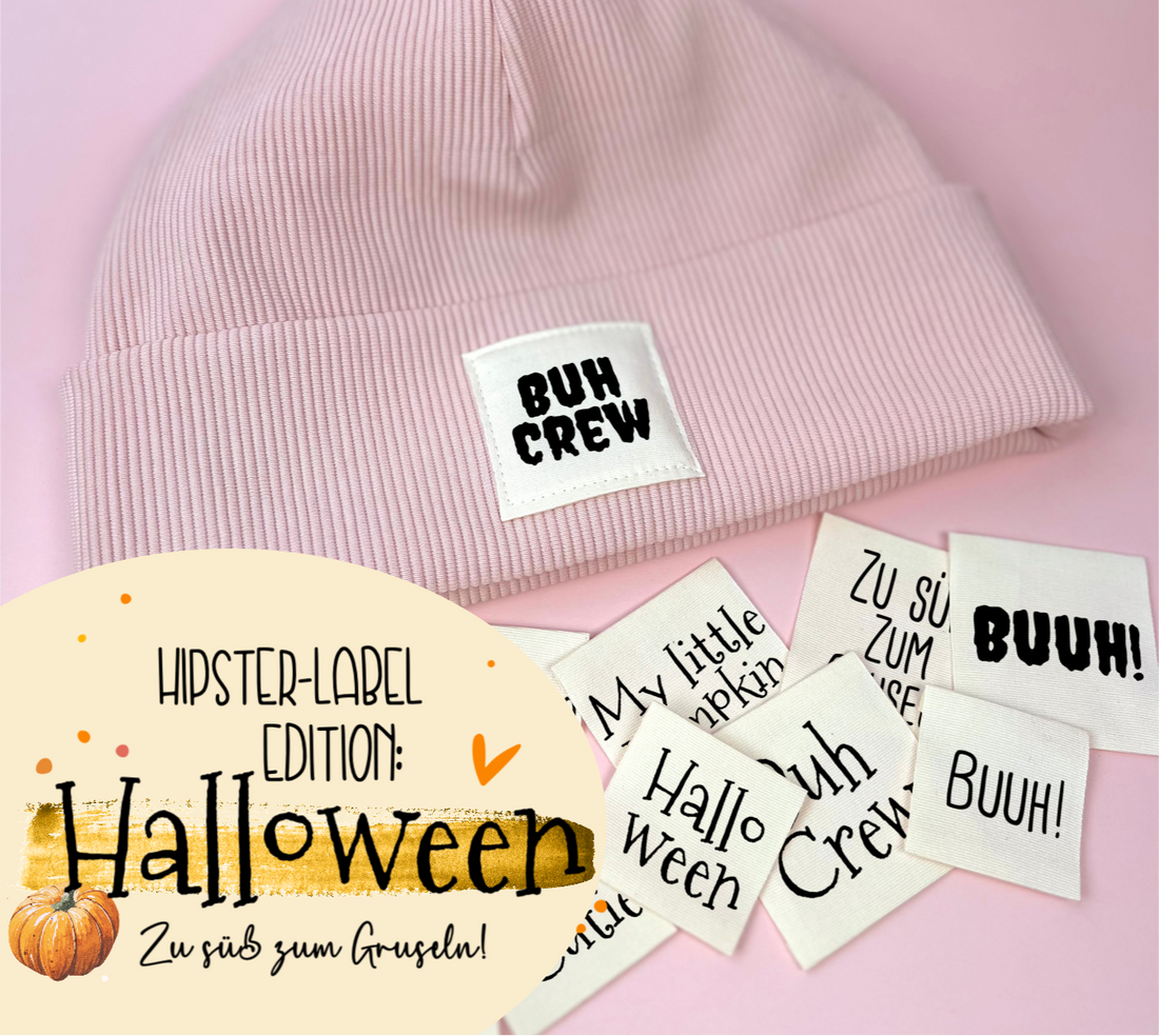 Halloween Edition - 100% Baumwolle Creme - Label